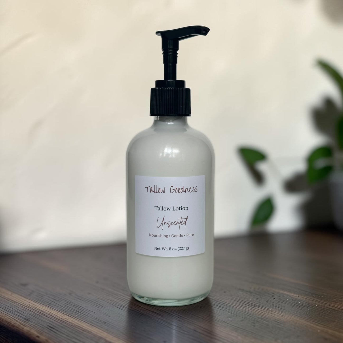 Grass-Fed Tallow Lotion – Lightweight Tallow Moisturizer – Natural Body Lotion for Sensitive Skin