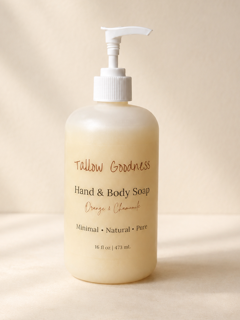Tallow Hand & Body Soap (16 oz)