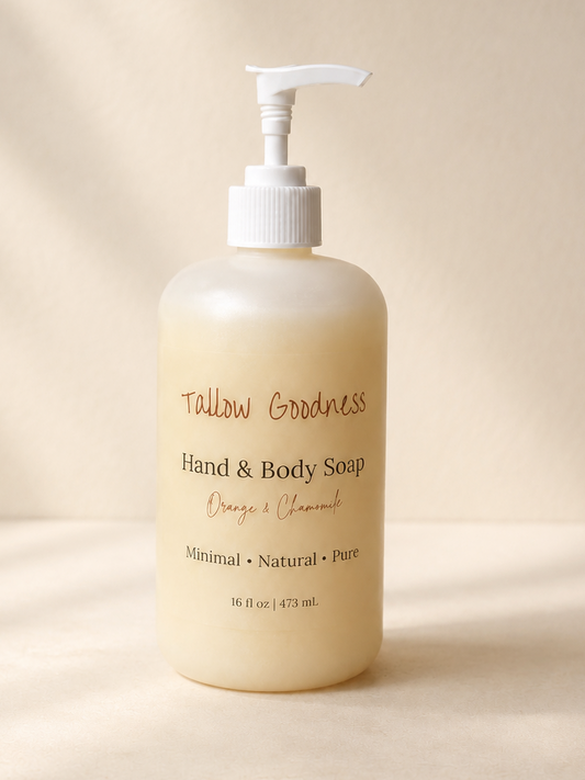 Tallow Hand & Body Soap (16 oz)