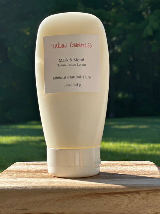 Mark & Mend Tallow Tattoo Lotion (5 oz)