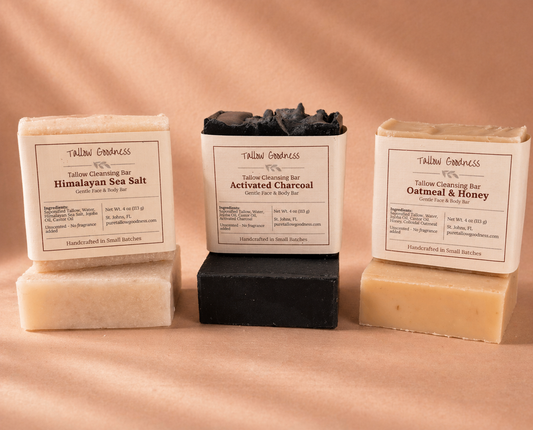 Tallow Cleansing Bar  Traditional, Skin-Friendly Soap