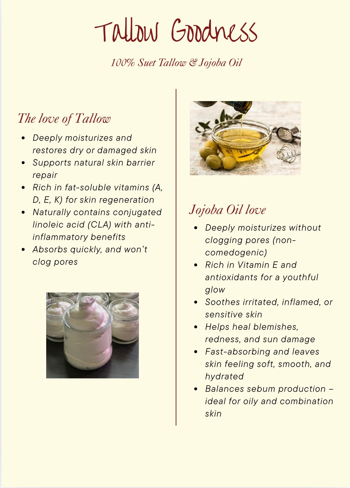 Whipped Tallow Moisturizer – Unscented